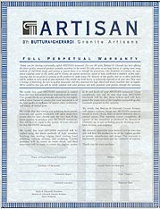 Artisan® Warranty